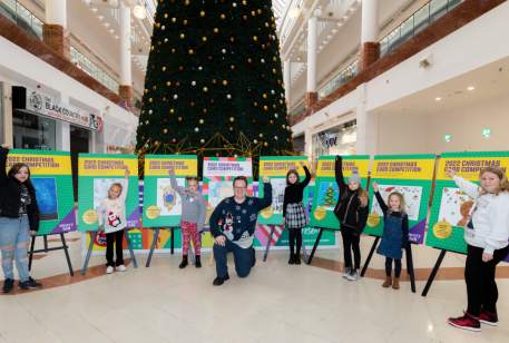 Merry Hill Christmas Card competition by MP Mike Wood.   Picture by Shaun Fellows / Shine Pix
